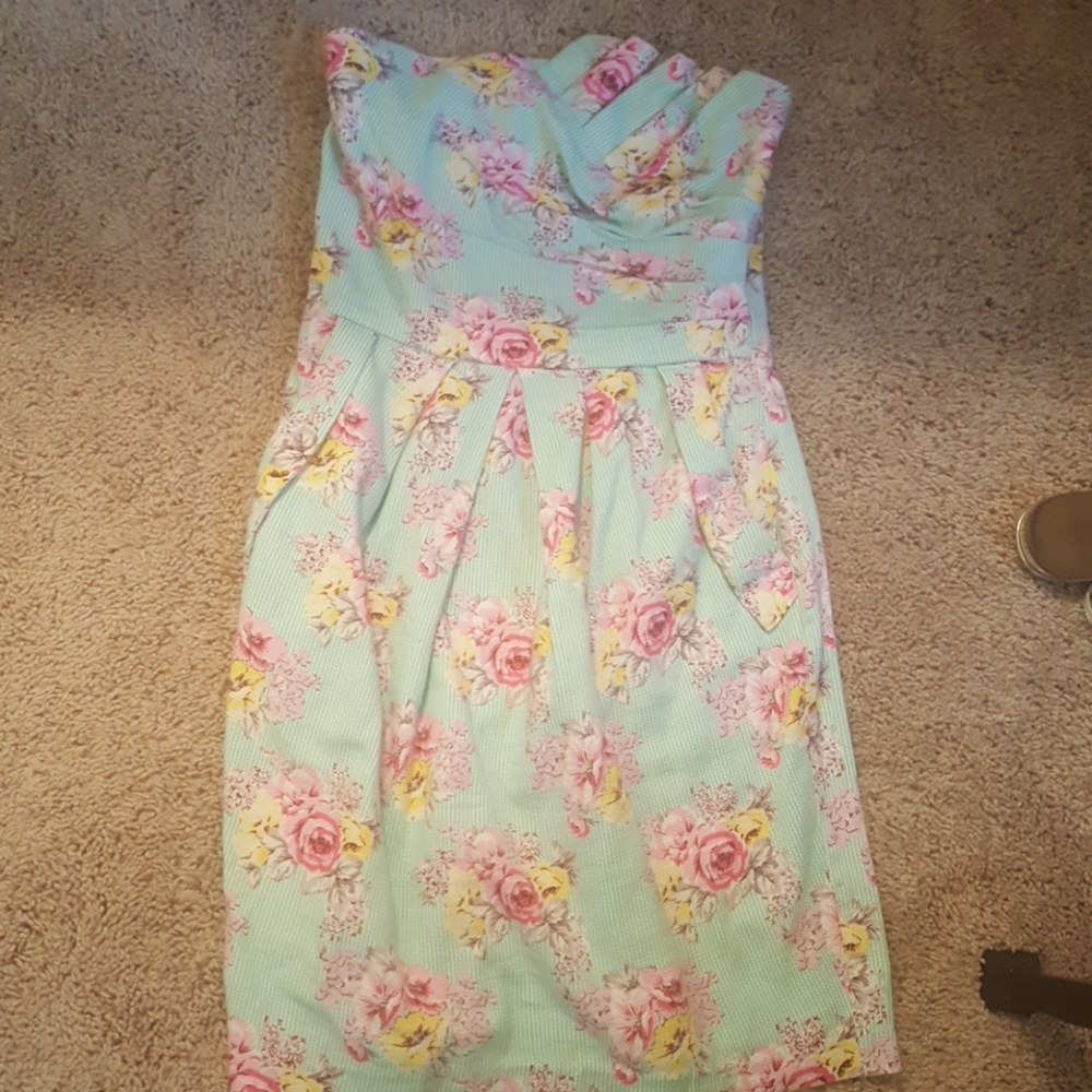 Spring Floral Dress.